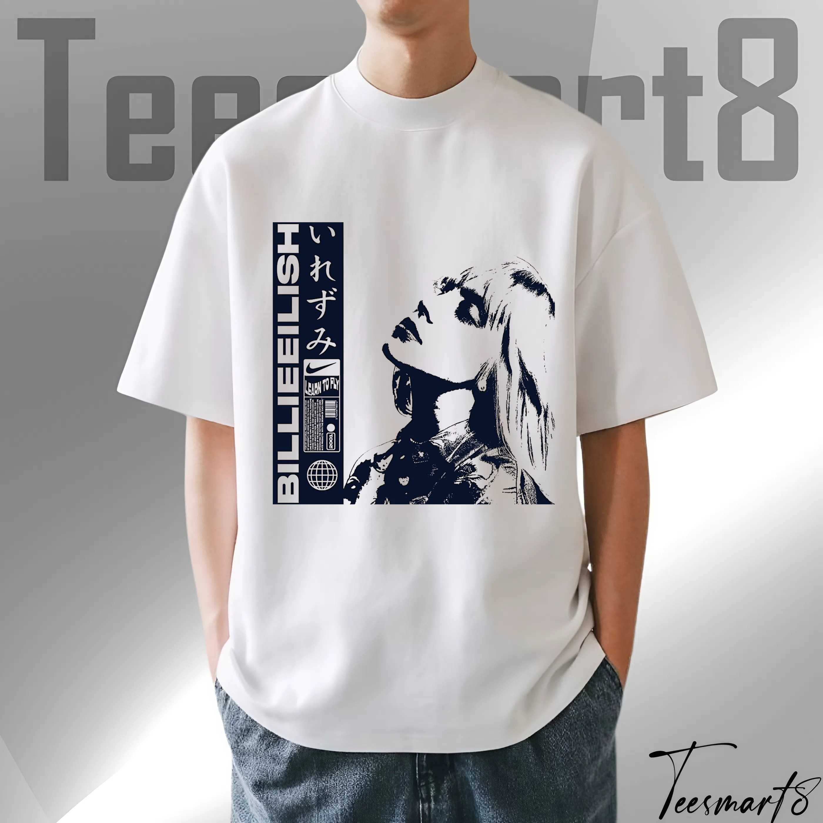 Billie Eilish Vintage T-Shirt – Retro Grunge Music Graphic Tee