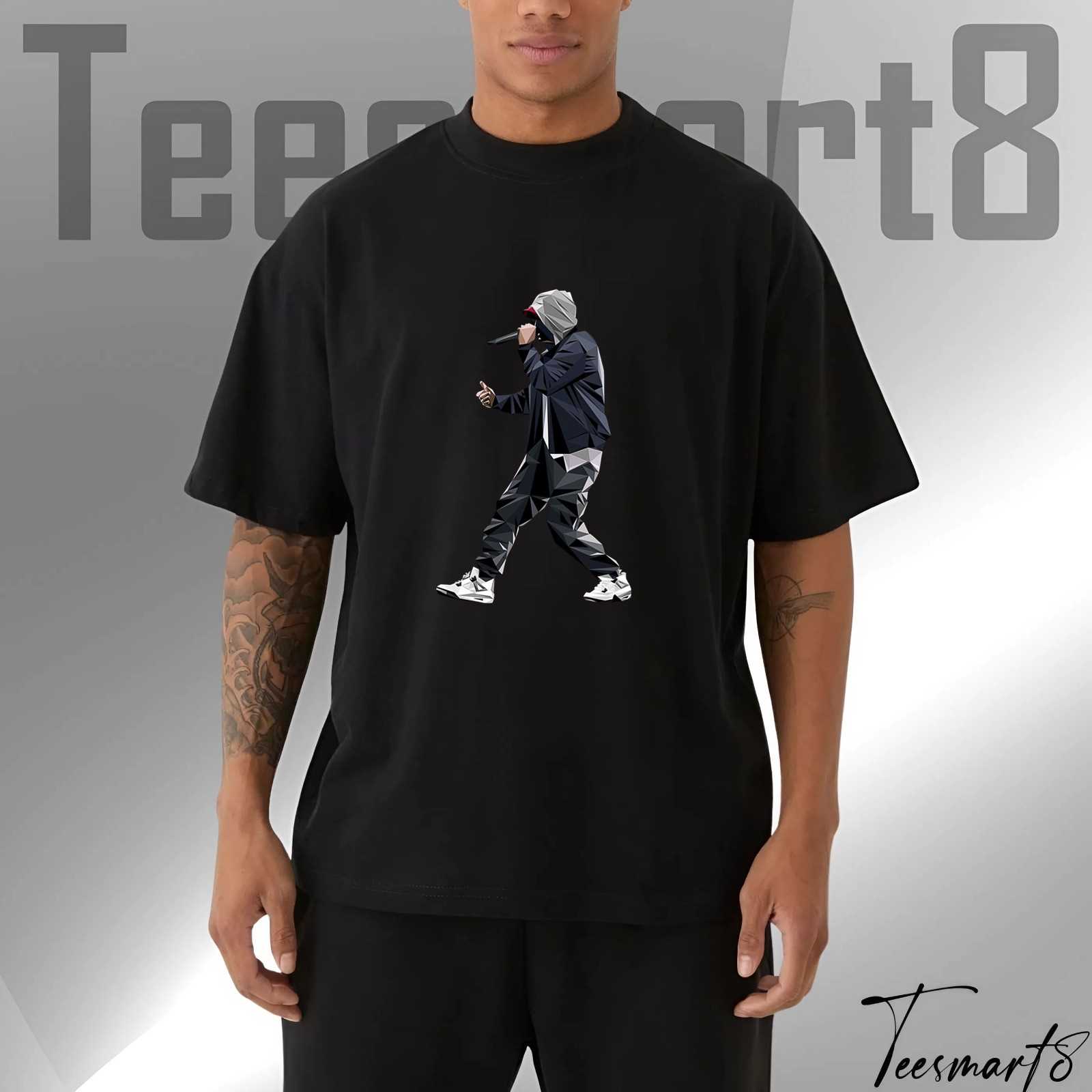 Eminem Graphic Print T-Shirt – Rapper Hip Hop Tee, Music Fan Apparel, Vintage Style Shirt