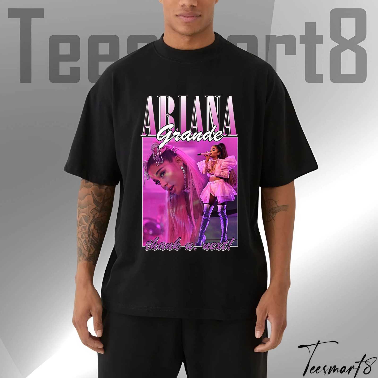 Urbanstadt Ariana Grande 90s Vintage Tee – Retro Pop Icon T-Shirt