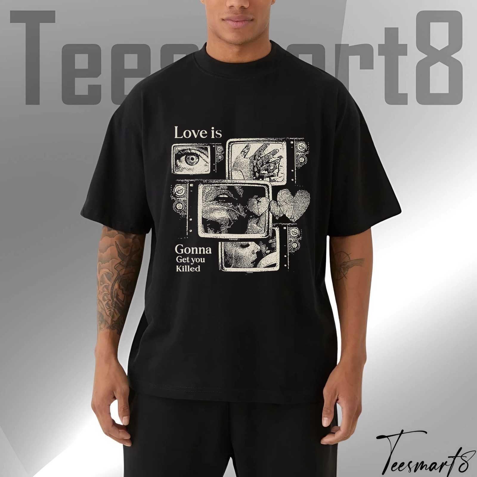 Love Is T-Shirt – Romantic Vintage Design