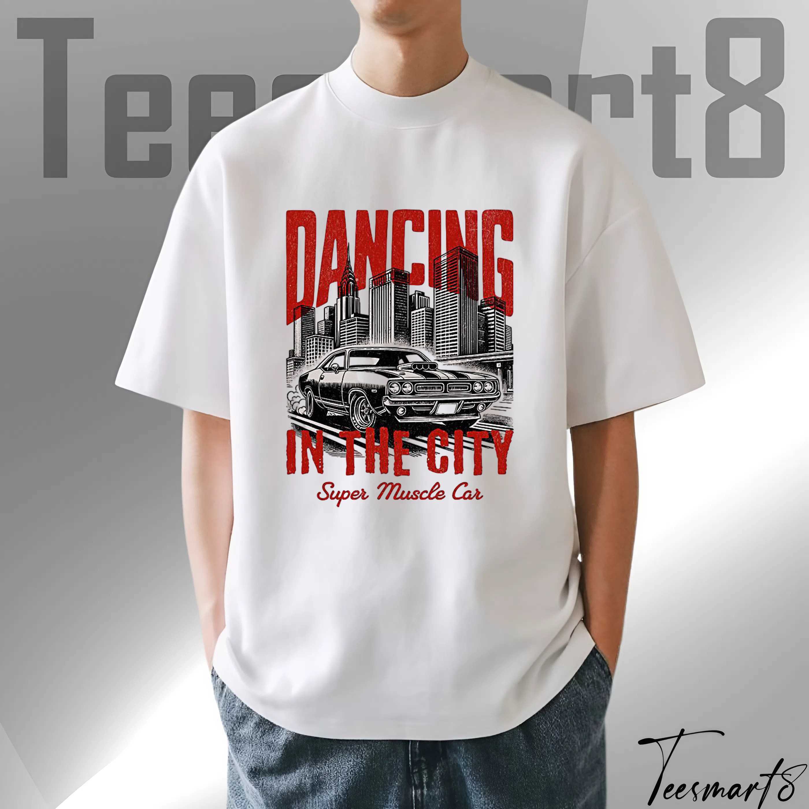 Dancing In The City Tee – Y2k Vibe Urban Graphic T Shirt