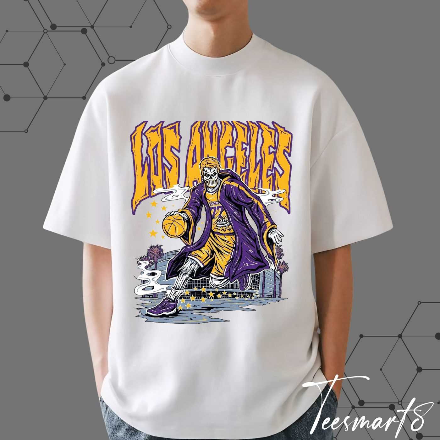 Los Angeles Lakers Spooky Halloween T-Shirt - Fun Basketball Tee