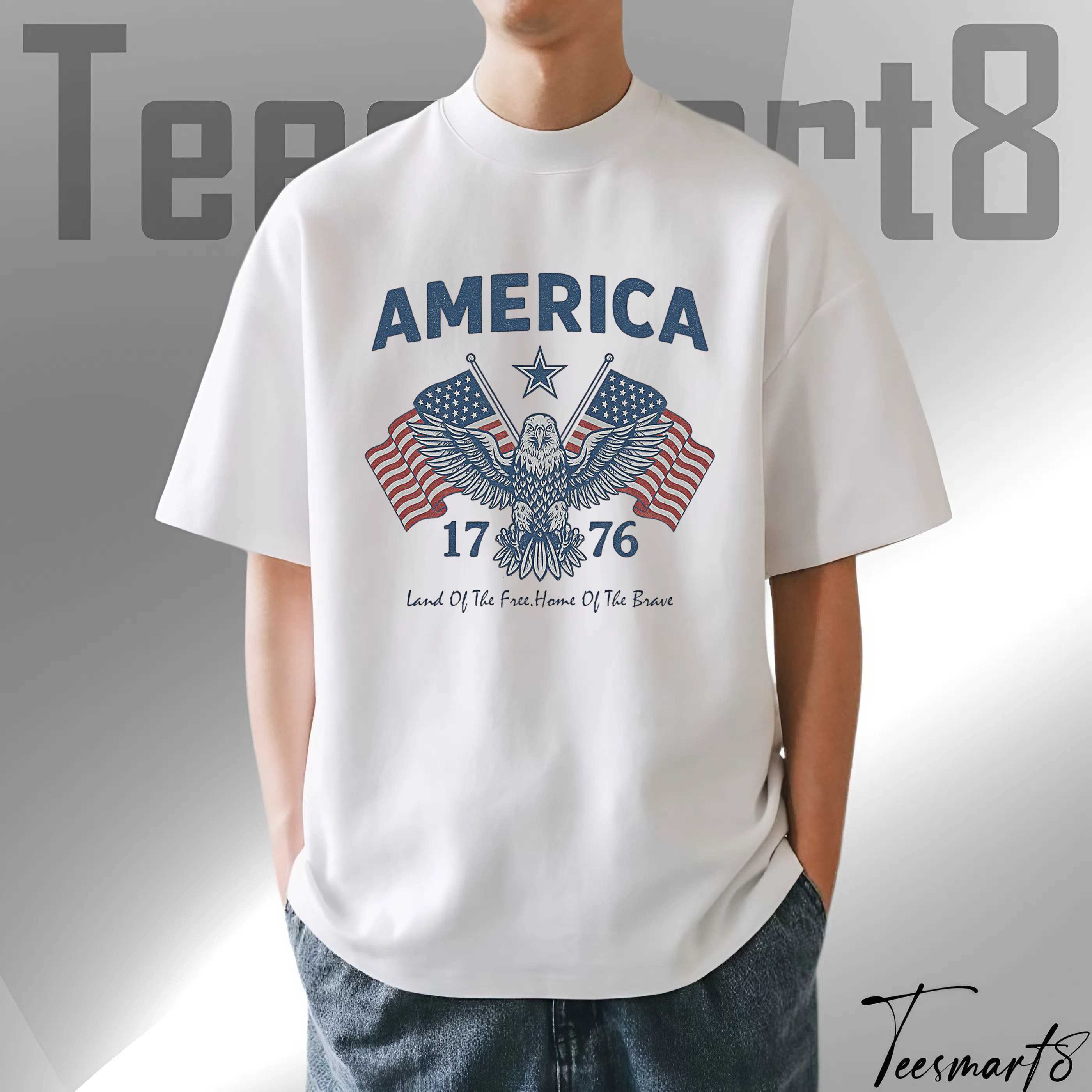 American Eagle T-Shirt – 1776 Freedom Graphic Tee For Men And Women