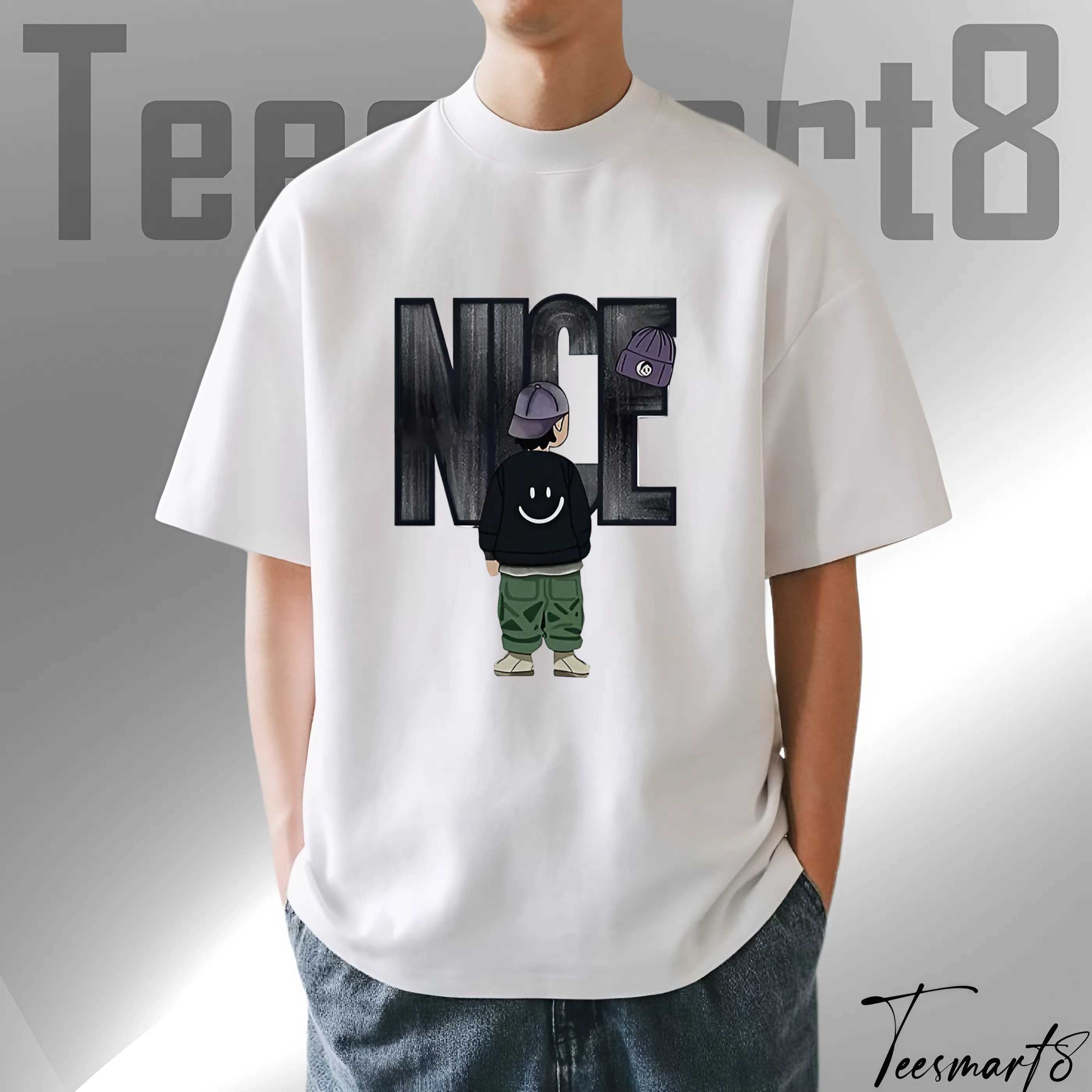 Nice T-Shirt – Cool Street Style Graphic Tee For Young Trendsetters