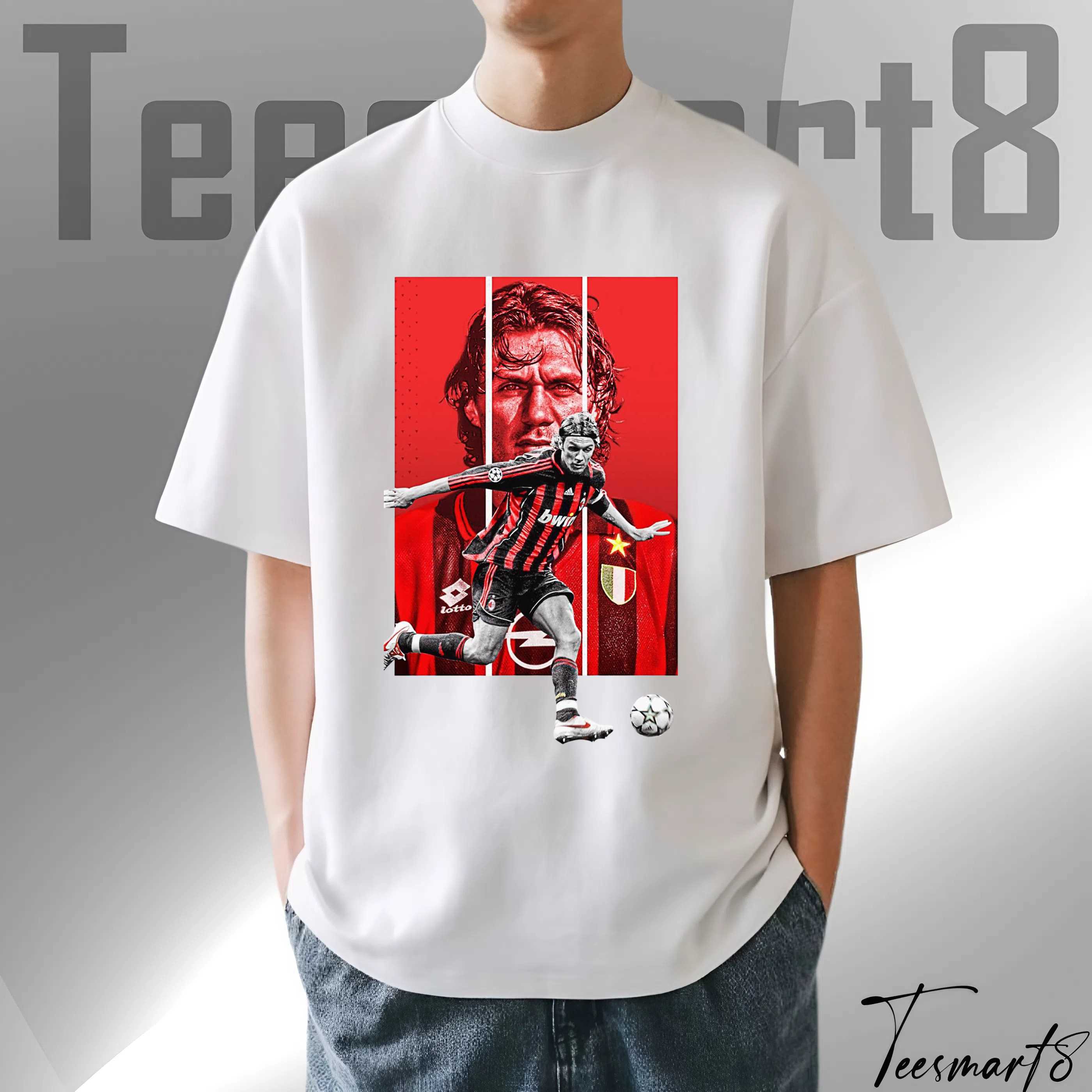 Paolo Maldini Ac Milan Legend Football Vintage T-Shirt