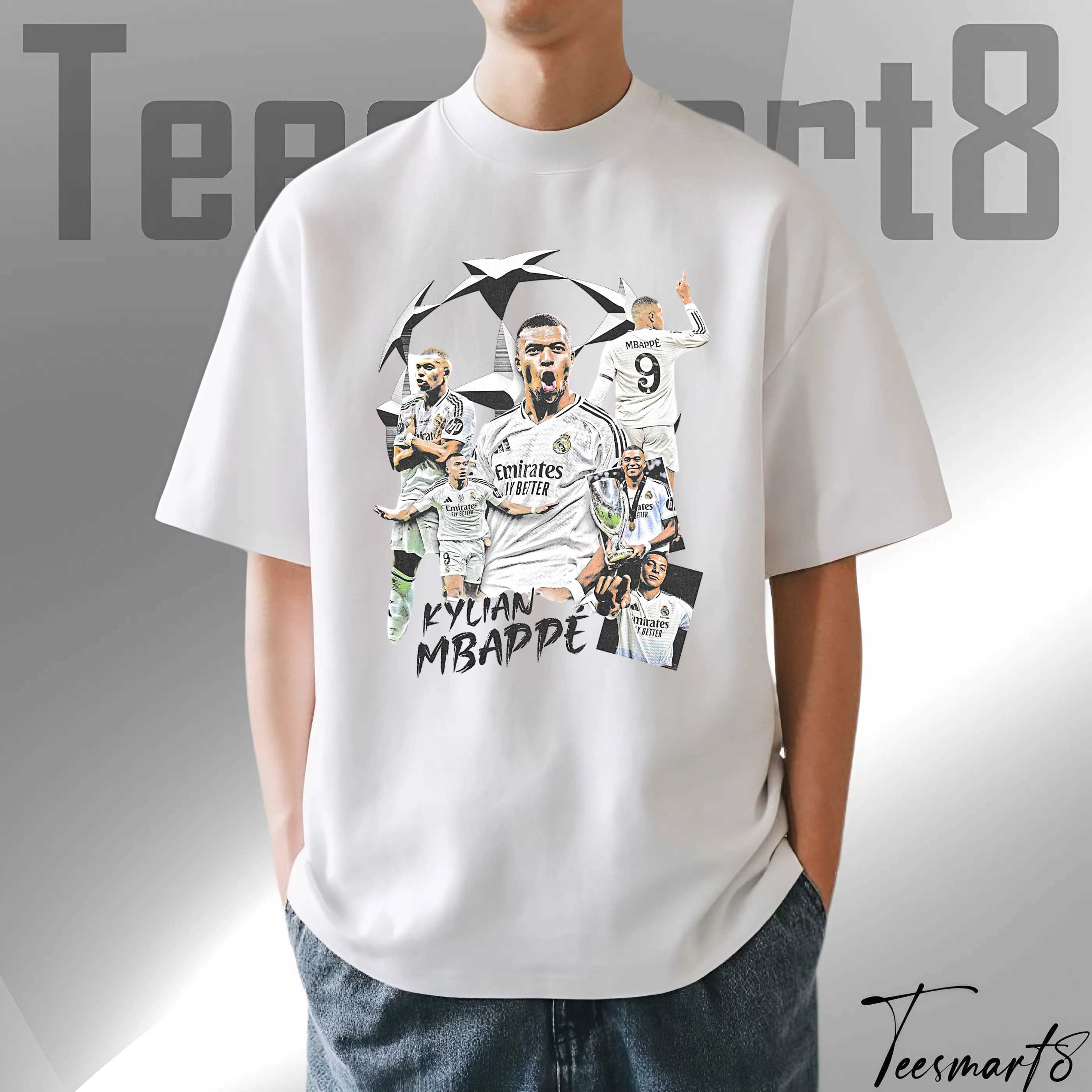 Kylian Mbappé Football Legend Graphic T-Shirt For Soccer Fans