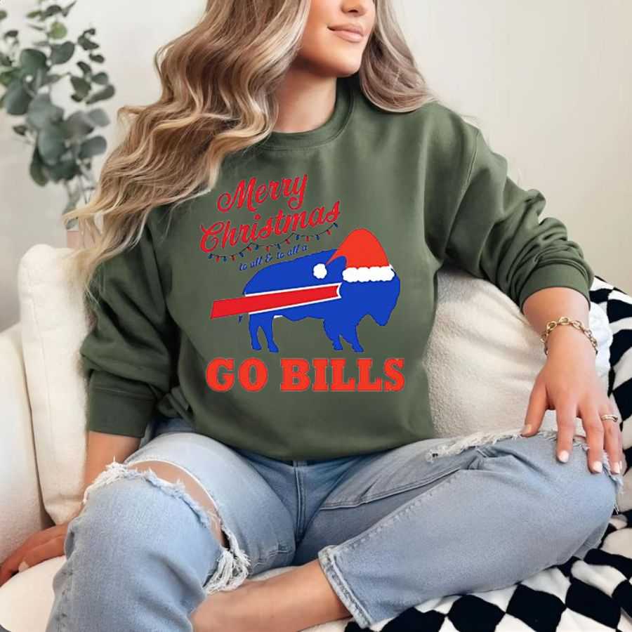 Buffalo Bills Holiday Christmas Football Sweatshirt