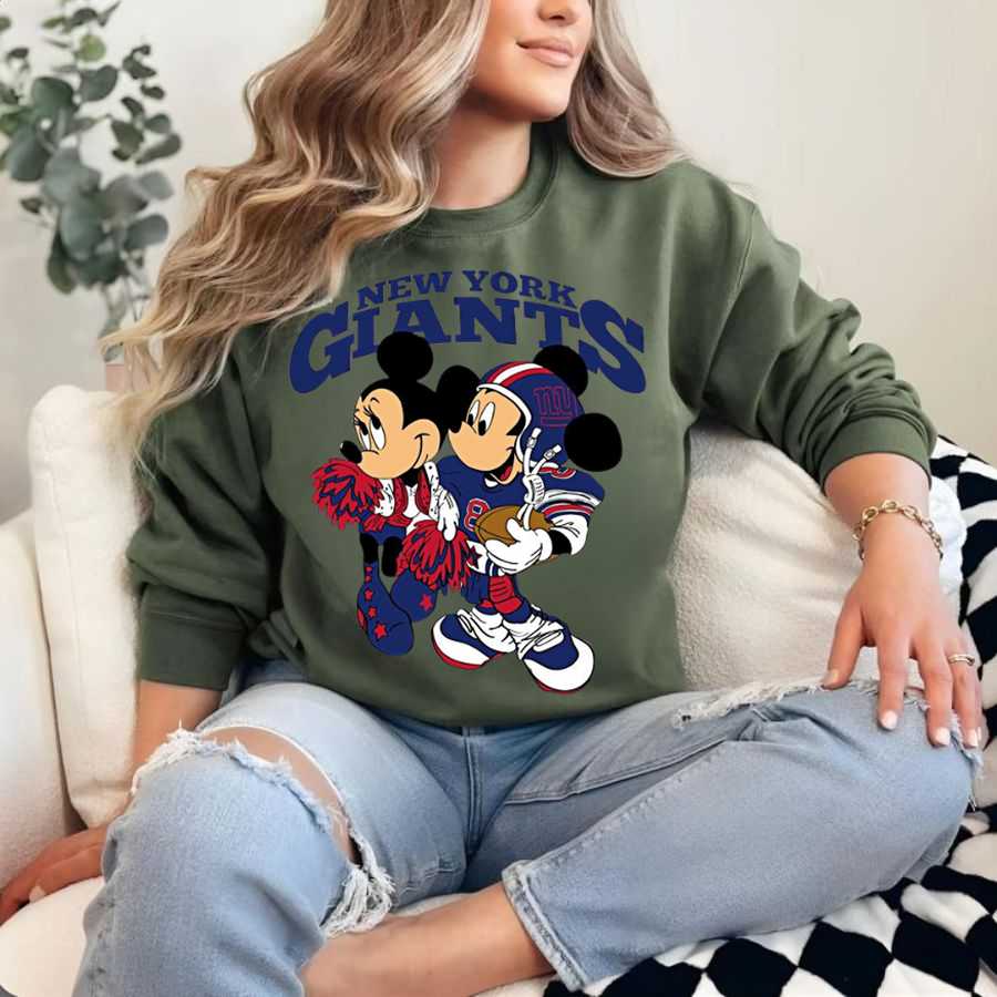 Disney Mickey & Minnie New York Giants Football Sweatshirt