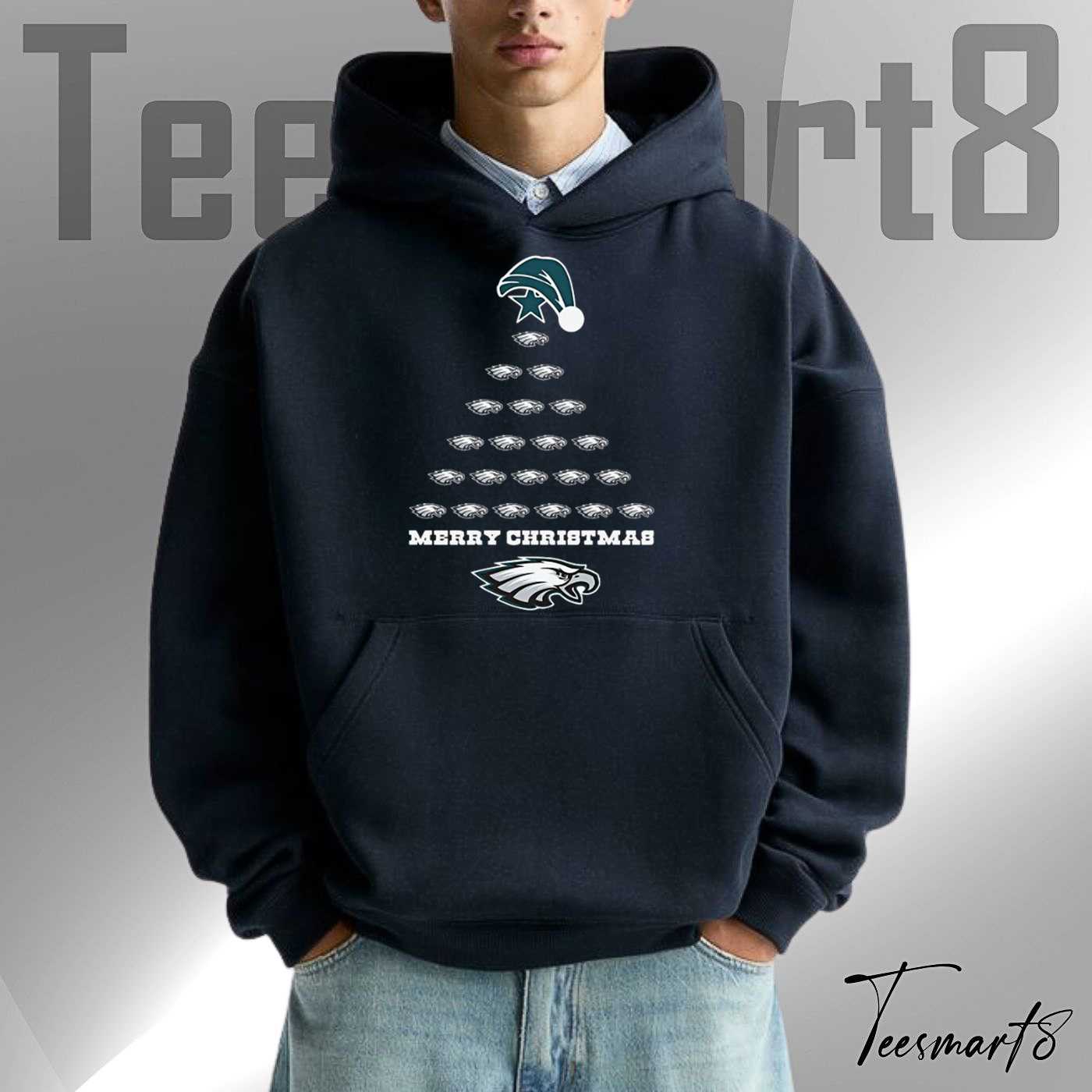 Philadelphia Eagles Christmas Tree Football Fan Hoodie Philadelphia Eagles Christmas Tree Football Fan Hoodie