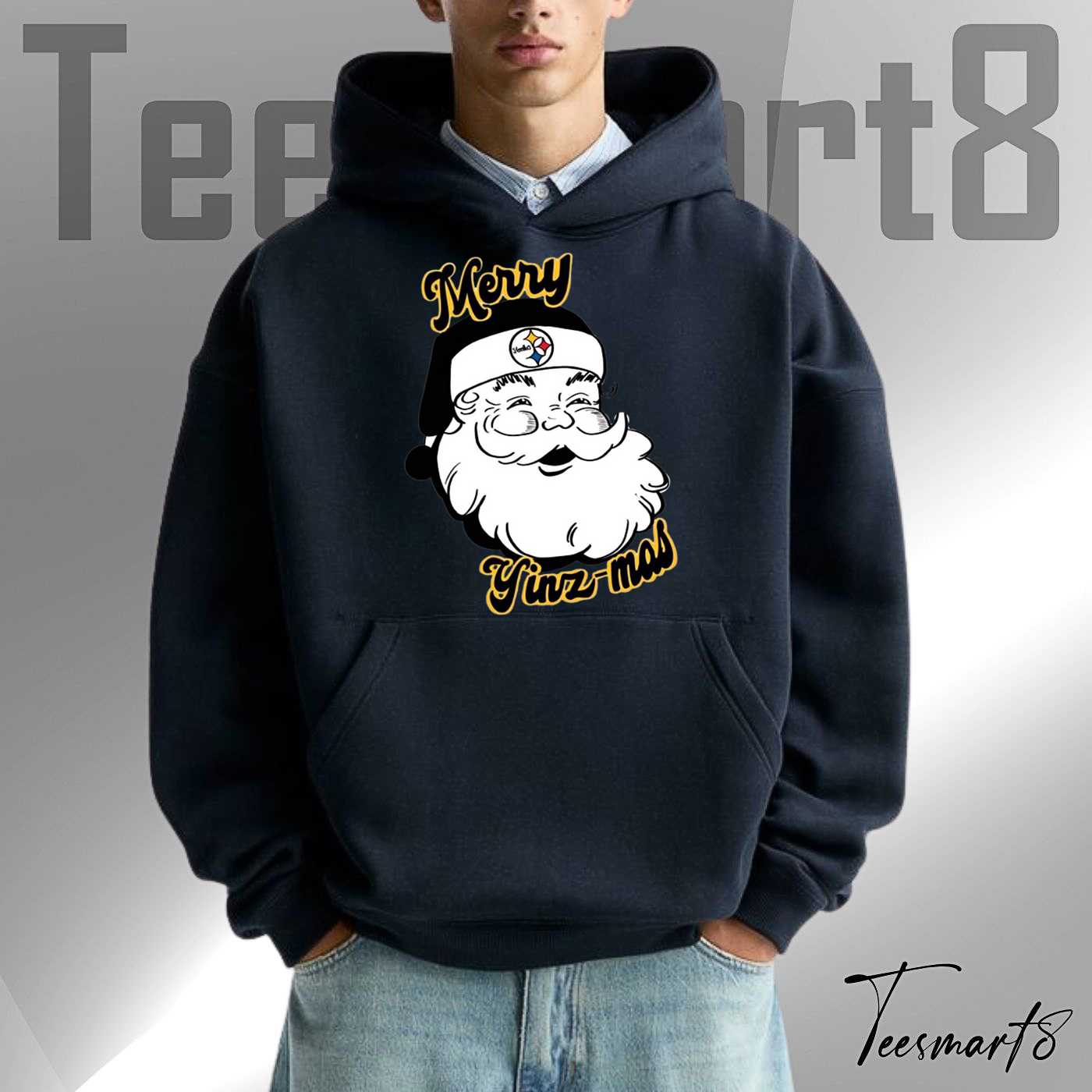 Pittsburgh Steelers Santa Claus Christmas Fan Hoodie