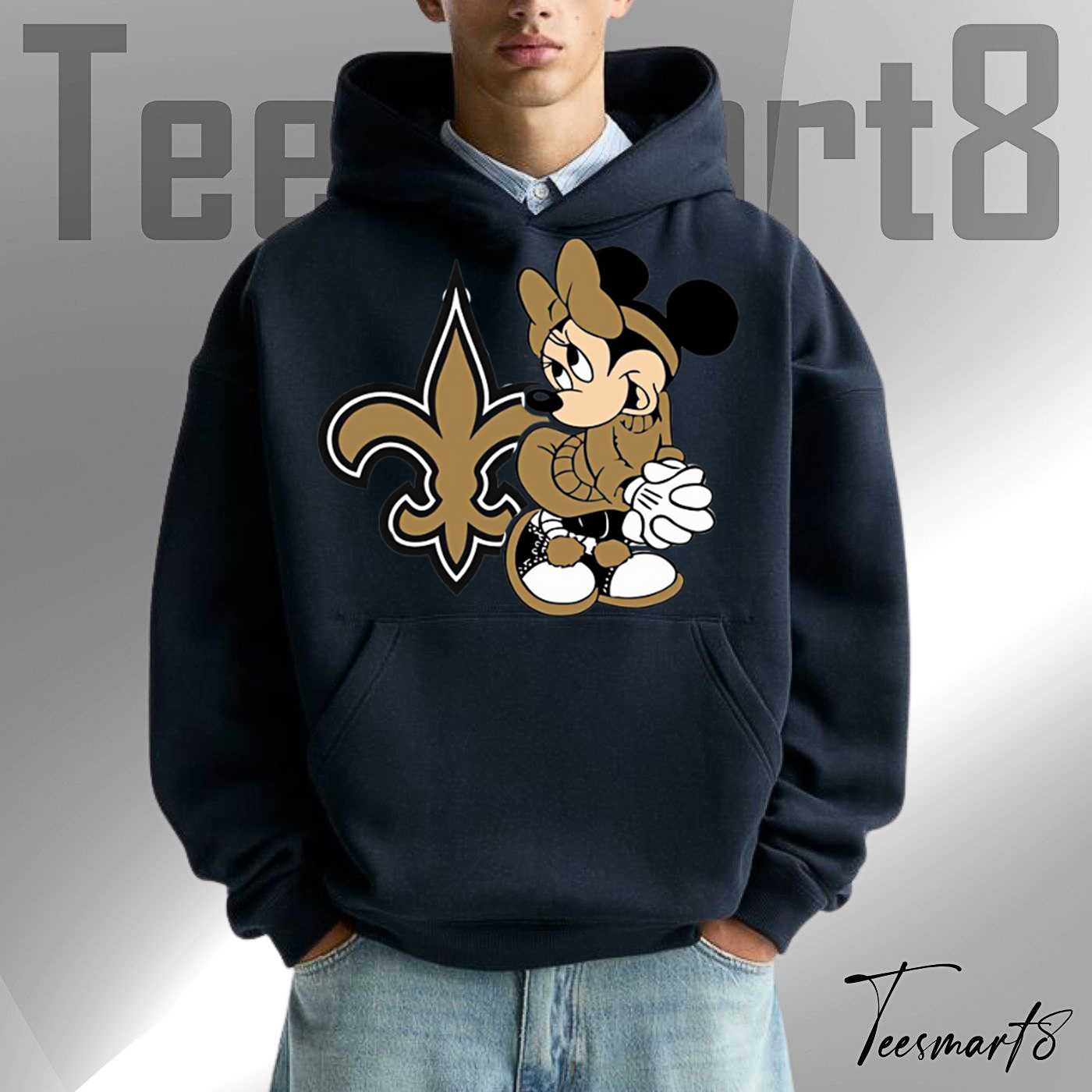 Disney Minnie Mouse New Orleans Saints Football Hoodie