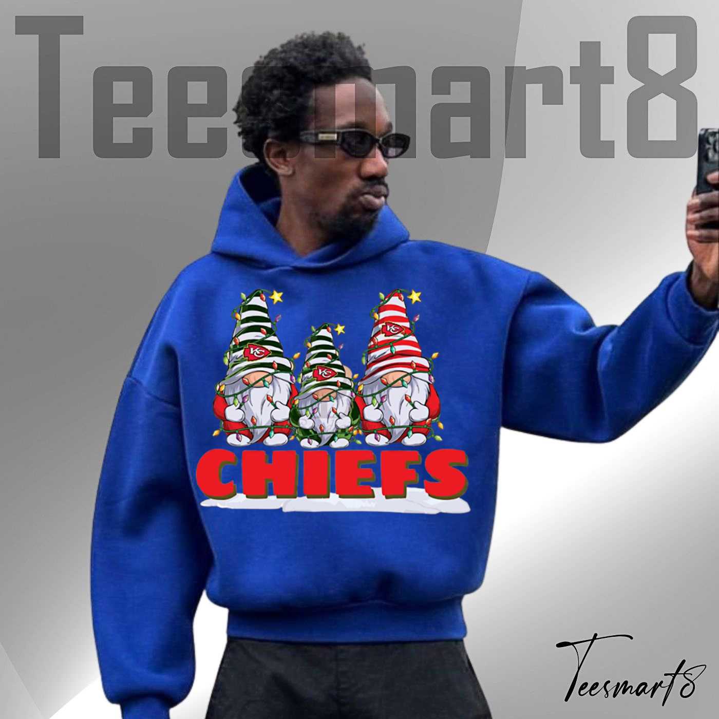 Kansas City Chiefs Christmas Gnomes Holiday Fan Hoodie