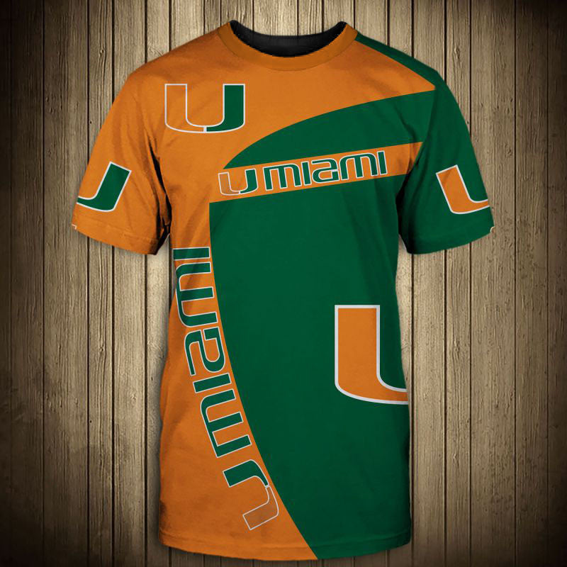 Miami Hurricanes Men's 3d T-Shirt