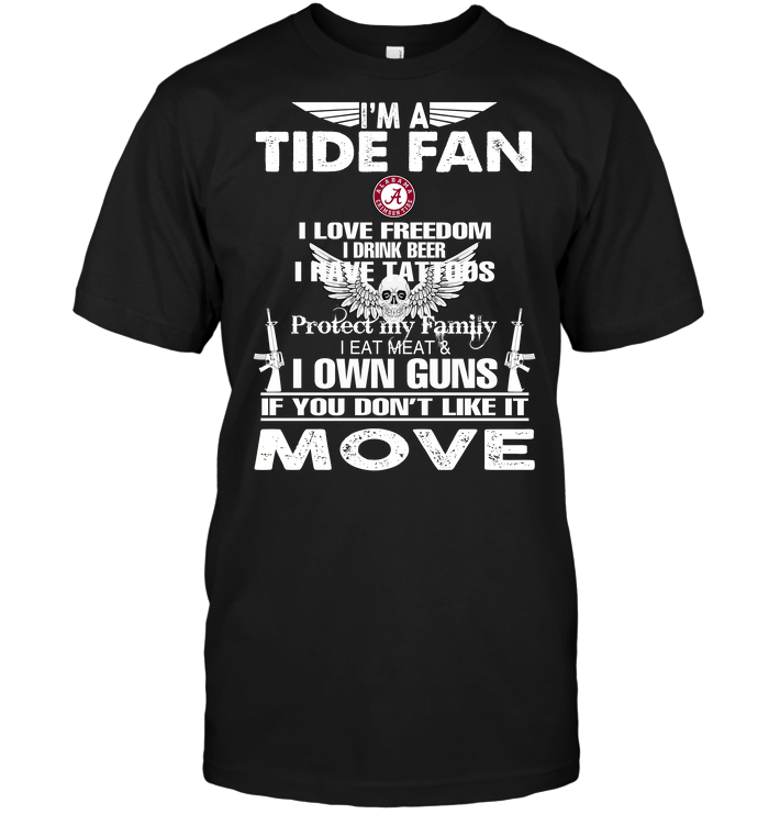 Alabama Crimson Tide "i'm A Fan" Personality T-Shirt Alabama Crimson Tide "i'm A Fan" Personality T-Shirt