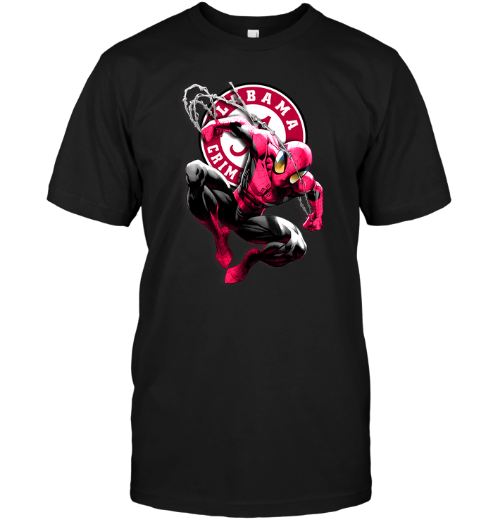 Alabama Crimson Tide "spiderman" Superhero T-Shirt Alabama Crimson Tide "spiderman" Superhero T-Shirt