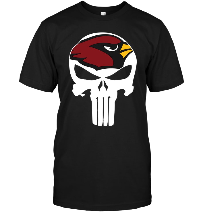 Arizona Cardinals Punisher Skull Nfl T-Shirt Arizona Cardinals Punisher Skull Nfl T-Shirt