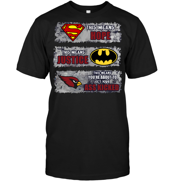 Arizona Cardinals Superman Batman Justice T-Shirt Arizona Cardinals Superman Batman Justice T-Shirt