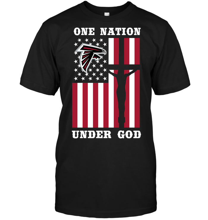 Atlanta Falcons "one Nation Under God" Patriotic T-Shirt Atlanta Falcons "one Nation Under God" Patriotic T-Shirt