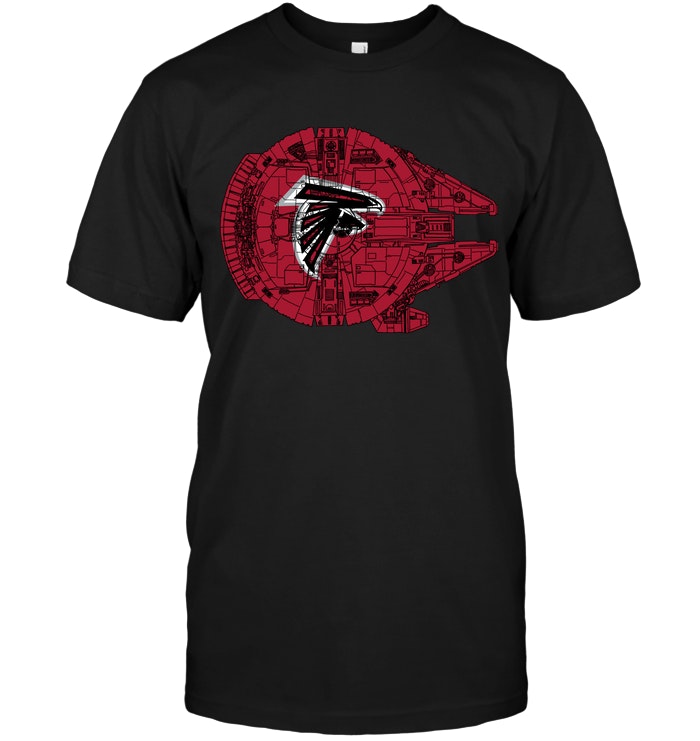 Atlanta Falcons "millennium Falcon" Star Wars T-Shirt Atlanta Falcons "millennium Falcon" Star Wars T-Shirt