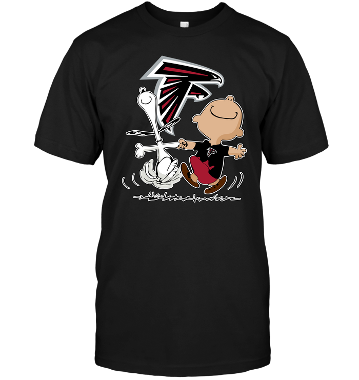 Atlanta Falcons Charlie Brown & Snoopy T-Shirt Atlanta Falcons Charlie Brown & Snoopy T-Shirt