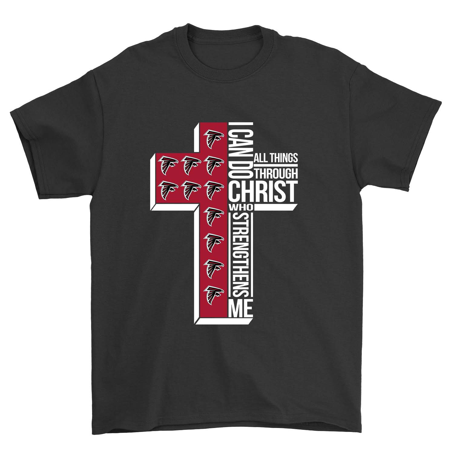 Atlanta Falcons "i Can Do All Things" Christian T-Shirt Atlanta Falcons "i Can Do All Things" Christian T-Shirt