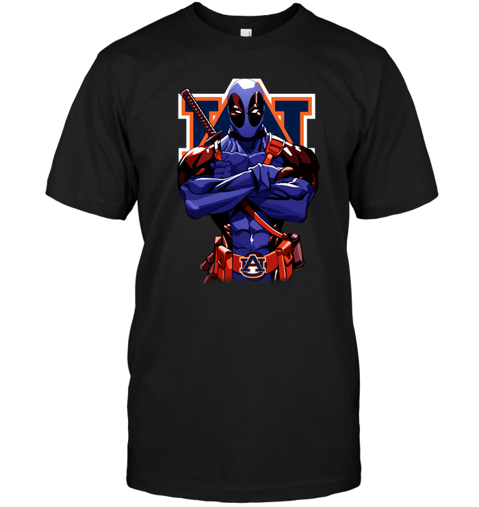 Auburn Tigers "deadpool" Crossover T-Shirt Auburn Tigers "deadpool" Crossover T-Shirt