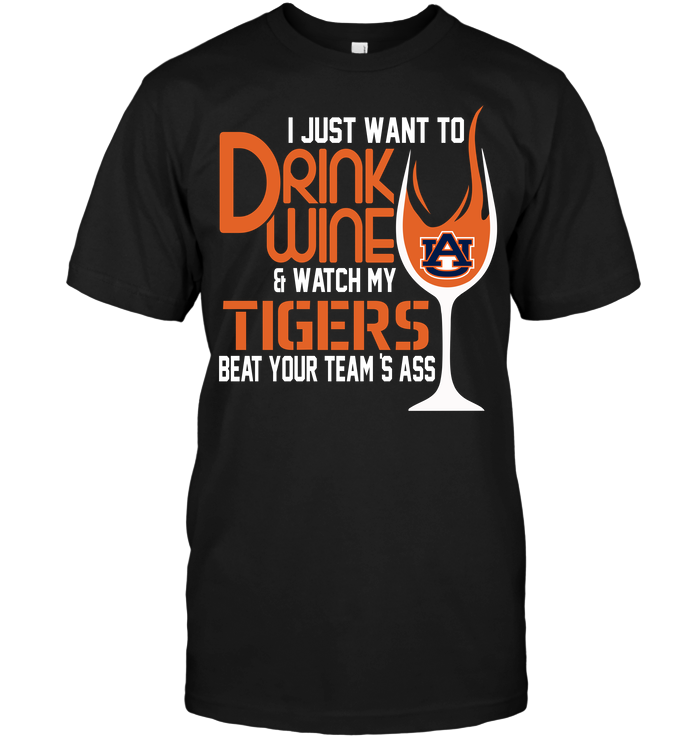 Auburn Tigers "wine & Football" T-Shirt Auburn Tigers "wine & Football" T-Shirt
