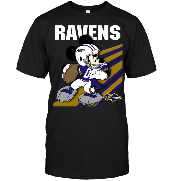 Baltimore Ravens "mickey Mouse" Disney Football T-Shirt Baltimore Ravens "mickey Mouse" Disney Football T-Shirt