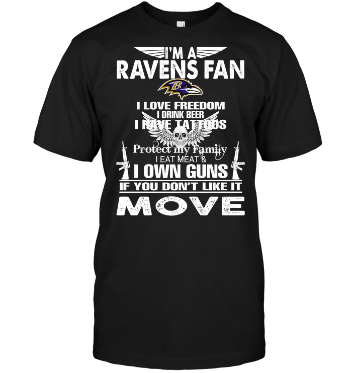 Baltimore Ravens "i'm A Ravens Fan" Personality T-Shirt Baltimore Ravens "i'm A Ravens Fan" Personality T-Shirt