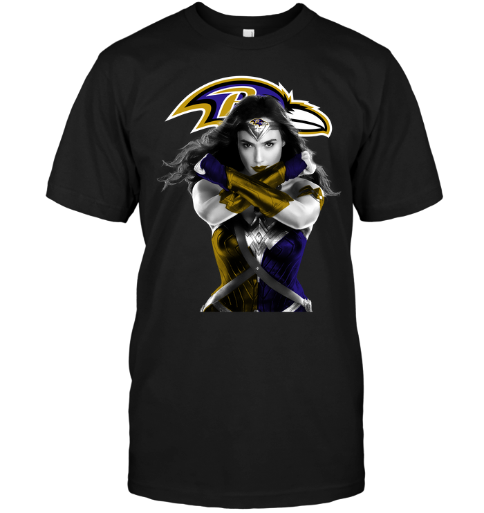Baltimore Ravens "wonder Woman" Superhero T-Shirt Baltimore Ravens "wonder Woman" Superhero T-Shirt