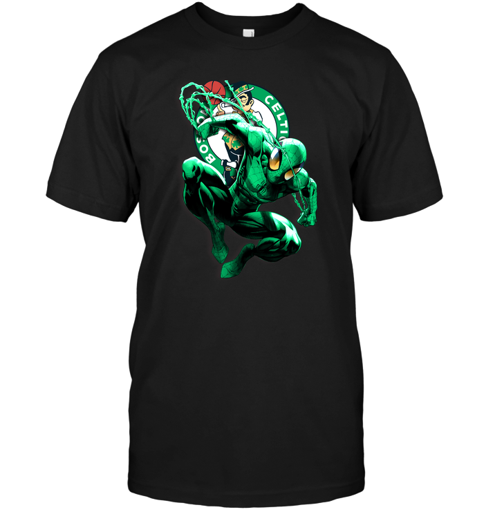 Boston Celtics "spiderman" Superhero T-Shirt Boston Celtics "spiderman" Superhero T-Shirt