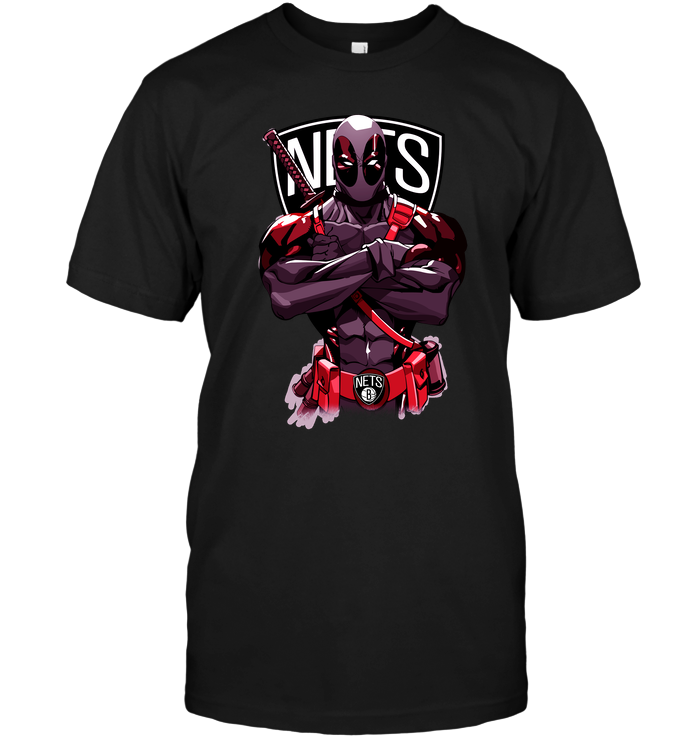 Brooklyn Nets "deadpool" Crossover T-Shirt Brooklyn Nets "deadpool" Crossover T-Shirt
