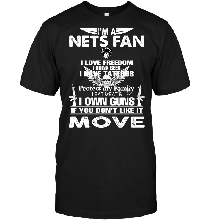 Brooklyn Nets "i'm A Nets Fan" Personality T-Shirt Brooklyn Nets "i'm A Nets Fan" Personality T-Shirt