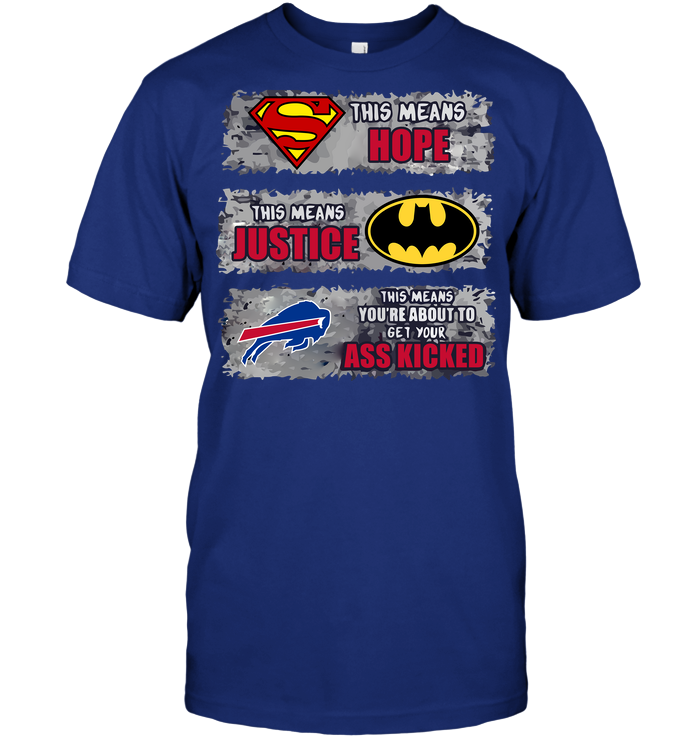 Buffalo Bills "superman, Batman & Bills" T-Shirt Buffalo Bills "superman, Batman & Bills" T-Shirt