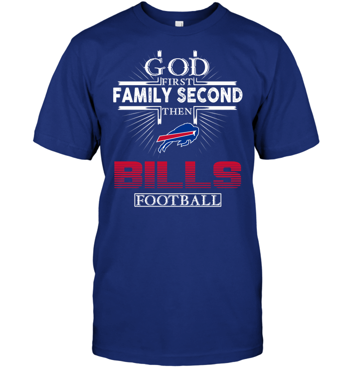 Buffalo Bills "god, Family, Football" T-Shirt Buffalo Bills "god, Family, Football" T-Shirt