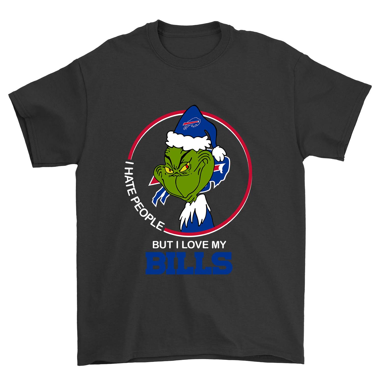 Buffalo Bills "grinch - I Hate People" T-Shirt Buffalo Bills "grinch - I Hate People" T-Shirt