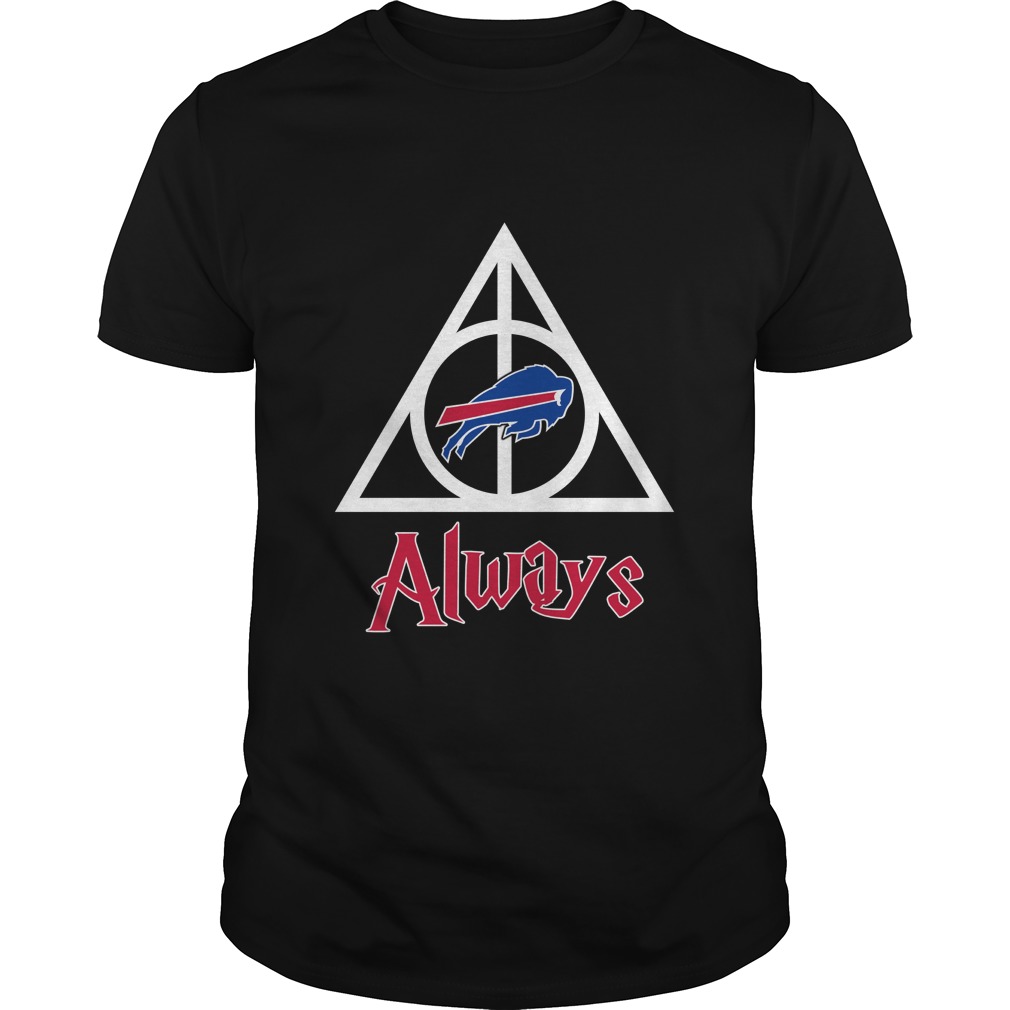 Buffalo Bills "deathly Hallows Always" Harry Potter T-Shirt Buffalo Bills "deathly Hallows Always" Harry Potter T-Shirt