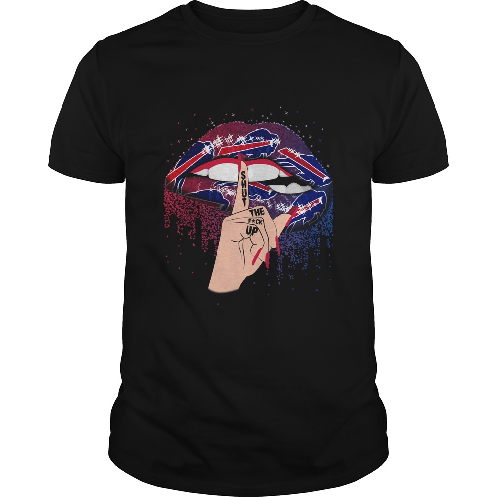 Buffalo Bills "shut Up" Lips T-Shirt Buffalo Bills "shut Up" Lips T-Shirt