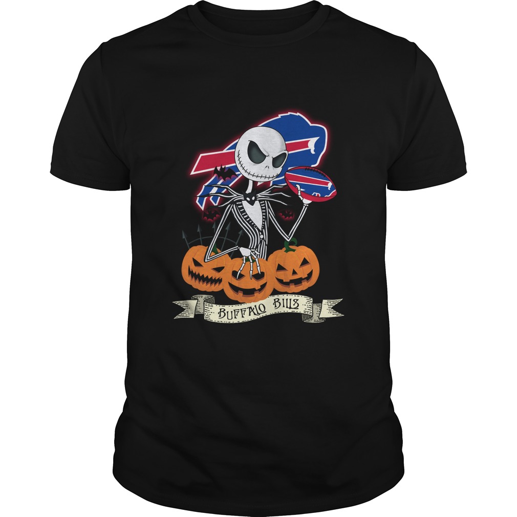 Buffalo Bills Halloween "jack Skellington" T-Shirt Buffalo Bills Halloween "jack Skellington" T-Shirt