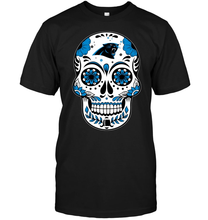 Carolina Panthers "sugar Skull" T-Shirt Carolina Panthers "sugar Skull" T-Shirt