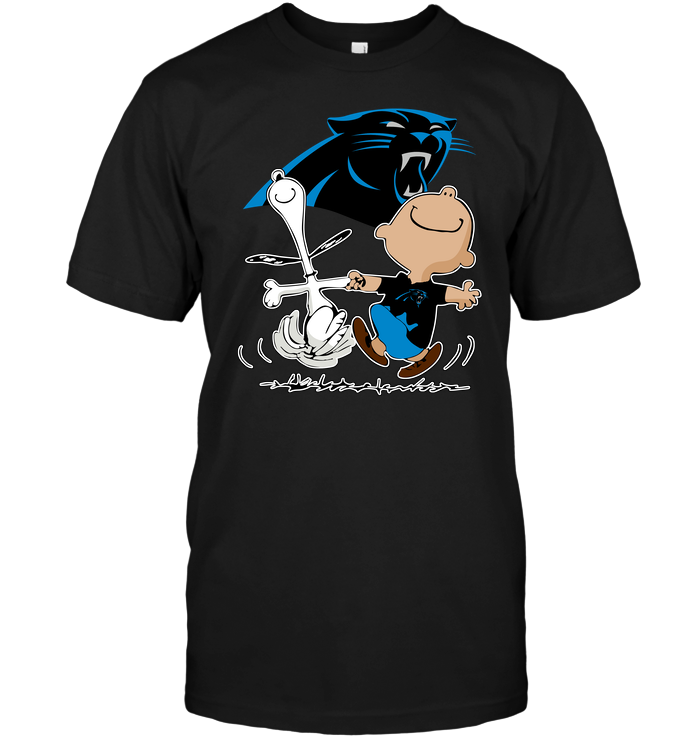 Carolina Panthers "charlie Brown & Snoopy" T-Shirt Carolina Panthers "charlie Brown & Snoopy" T-Shirt
