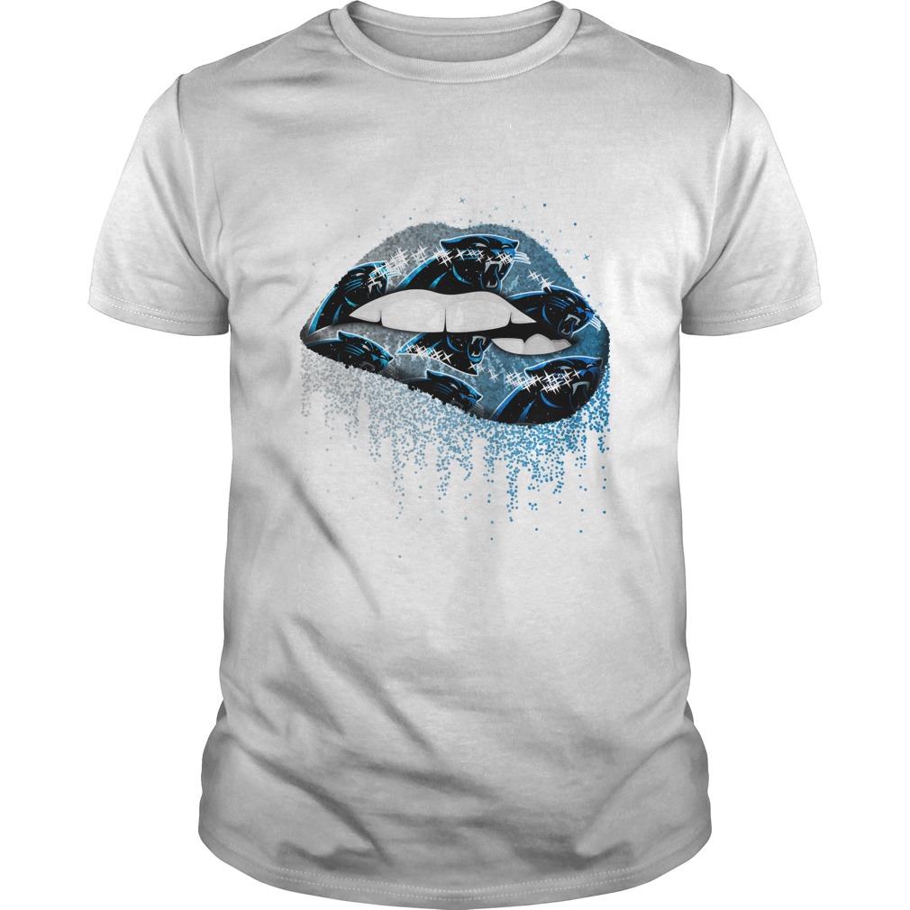 Carolina Panthers Lips T-Shirt Carolina Panthers Lips T-Shirt