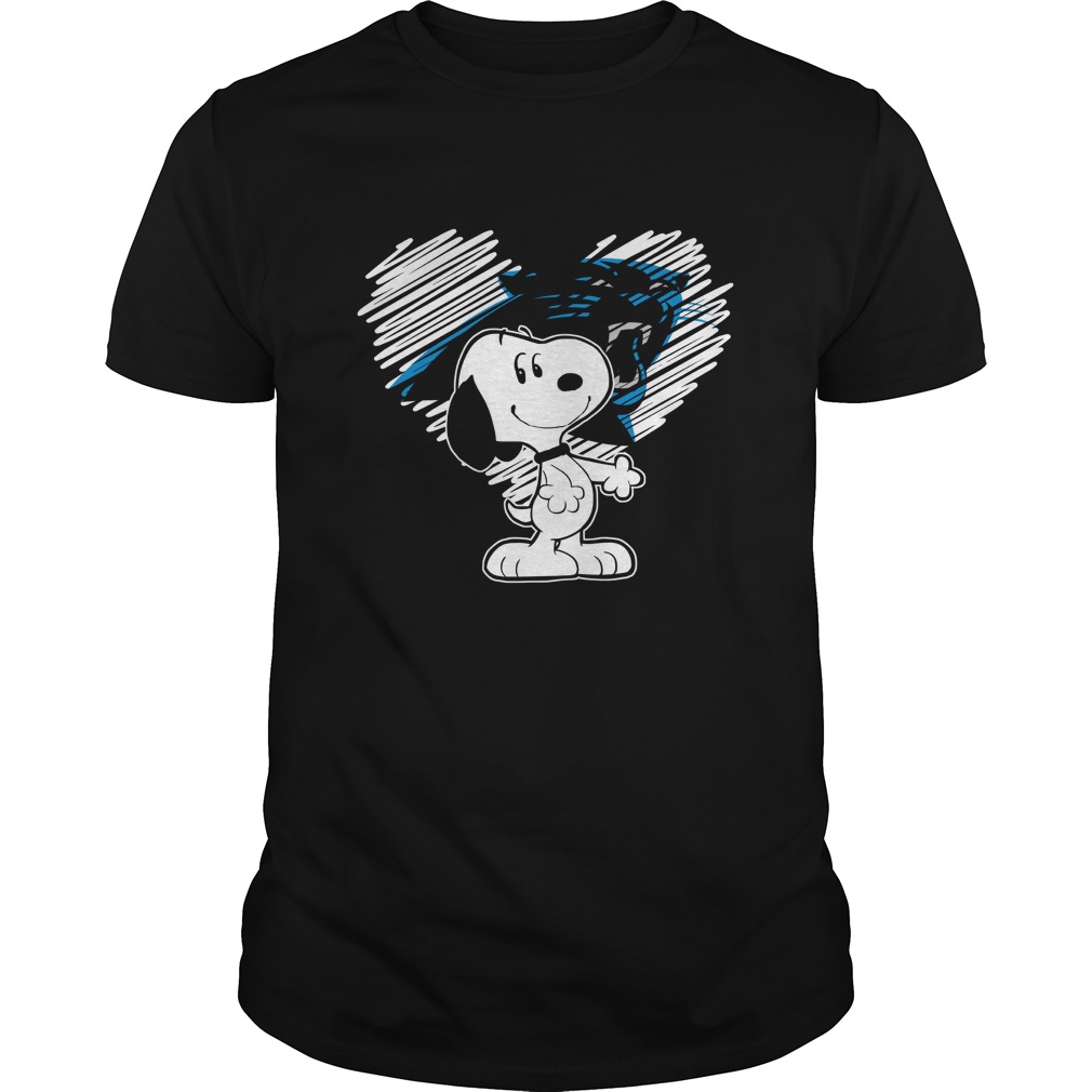 Carolina Panthers "snoopy In My Heart" T-Shirt Carolina Panthers "snoopy In My Heart" T-Shirt