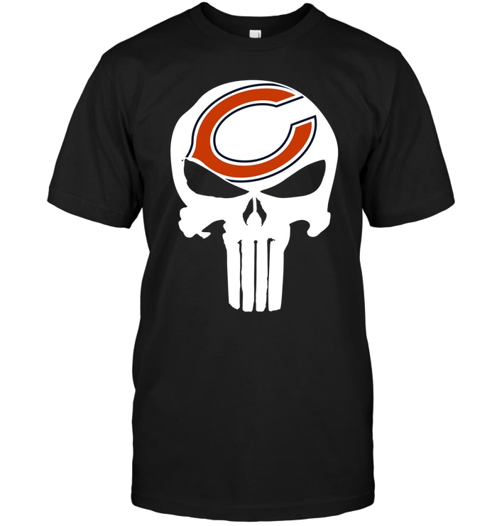 Chicago Bears "punisher Skull" T-Shirt Chicago Bears "punisher Skull" T-Shirt