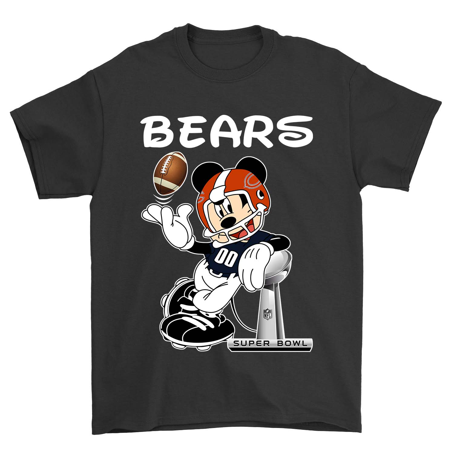 Chicago Bears "mickey Mouse" Disney T-Shirt Chicago Bears "mickey Mouse" Disney T-Shirt