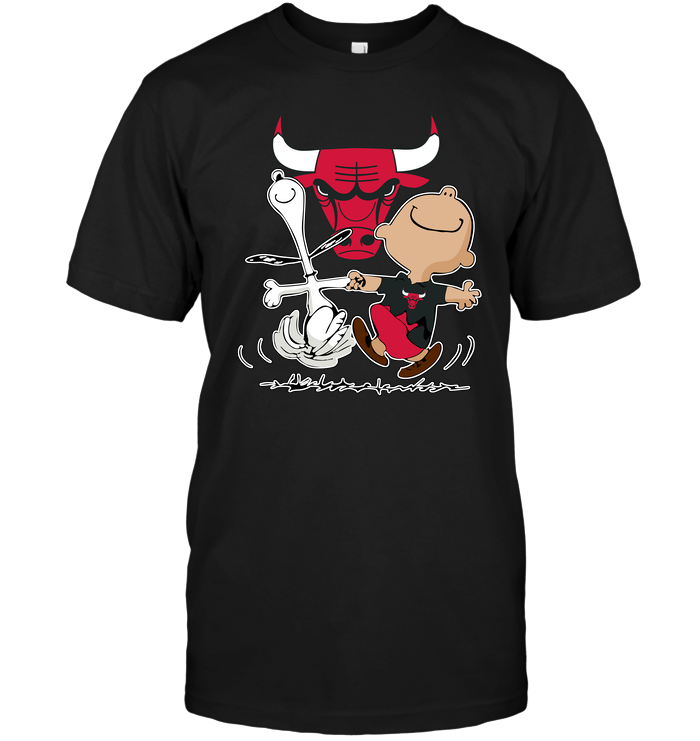 Chicago Bulls "charlie Brown & Snoopy" T-Shirt Chicago Bulls "charlie Brown & Snoopy" T-Shirt