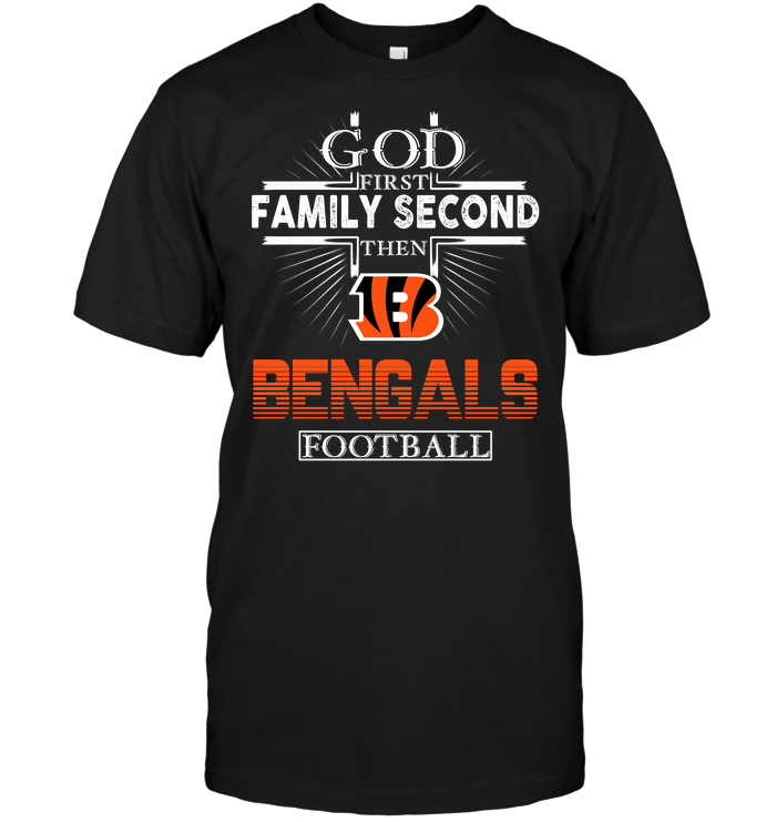 Cincinnati Bengals "god, Family, Football" T-Shirt Cincinnati Bengals "god, Family, Football" T-Shirt