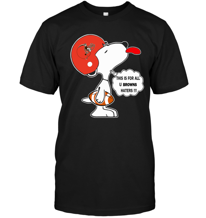 Cleveland Browns "snoopy Haters" T-Shirt Cleveland Browns "snoopy Haters" T-Shirt