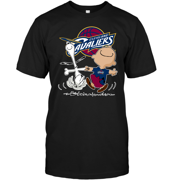 Cleveland Cavaliers "charlie Brown & Snoopy" T-Shirt Cleveland Cavaliers "charlie Brown & Snoopy" T-Shirt