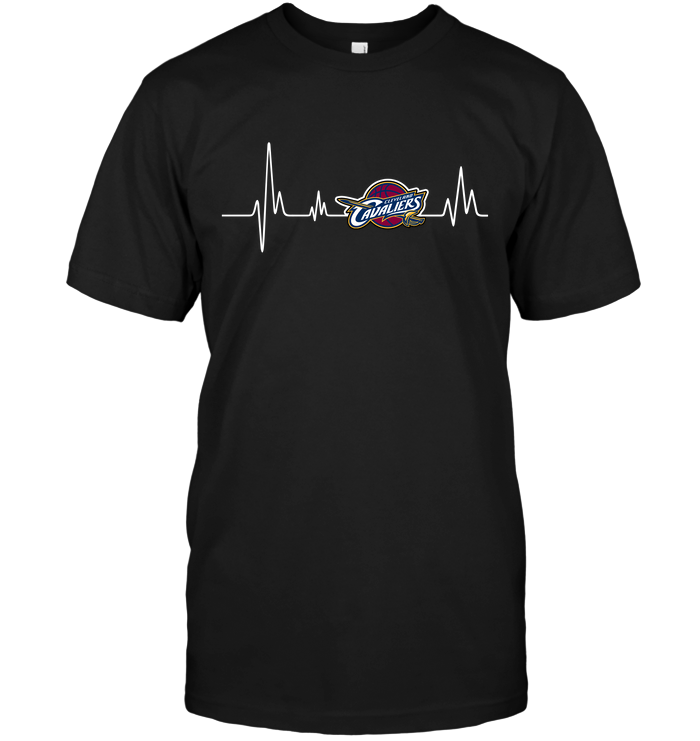 Cleveland Cavaliers "game Day Heartbeat" T-Shirt Cleveland Cavaliers "game Day Heartbeat" T-Shirt
